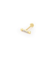 14 Ayar Altın Taşlı Dei Tragus Küpe
