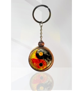 Yin Yang Ahşap Anahtarlık Tek Ebat N11.2343