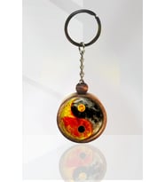 Yin Yang Ahşap Anahtarlık Tek Ebat N11.2343