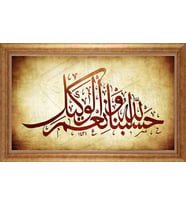 EV İŞYERİ OFİS İÇİN ALTIN ÇERÇEVELİ PASPARTULU TABLO S451