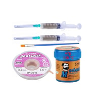 Krem Lehim Sıvı Lehim Mchanc Solder Paste 42gr 138c Lehim Emme Temizleme Teli 2,0mm 5/1 Arada