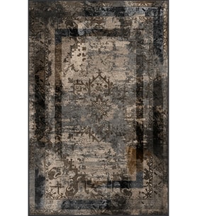 Eliana Home Baskılı, Yıkanabilir Kaymaz Taban Salon Halısı LNA1548-SD280 100x150 cm (Kahverengi)