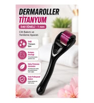 Dermaroller Titanyum 540 İğneli 1 mm Cilt Bakım ve Yenileme Aparatı
