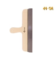 İzmir Fırça Ahşap Eğri Saplı Çelik Spatula - 40 cm.