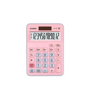 Casio MX-12B-PKLB 12 Haneli Masaüstü Hesap Makinesi. Pembe-Mavi
