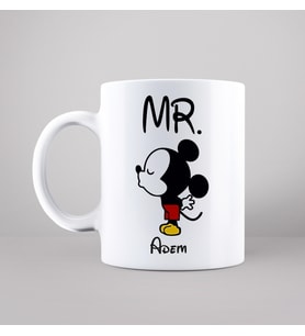 Mickey Mouse Baskılı Kupa Kişiye Özel