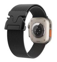 Apple Watch 10 42mm Uyumlu Zore KRD-25 Metal Hasır Kordon
