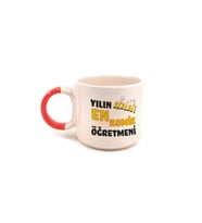Yılın En Komik Öğretmeni Baskılı Kırmızı Kulplu P Öğretmenler Günü Kupa