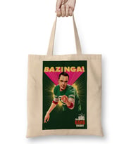 The Big Bang Theory Bazinga 02 Bez Çanta Uzun Saplı