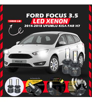 Ford Focus 3.5 2014-2018 Kısa Far Uyumlu Şimşek Etkili Led Xenon Premium Series H7