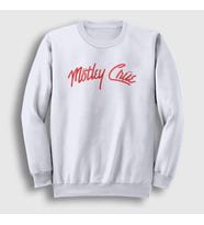 Presmono Unisex Beyaz Logo Mötley Crüe Sweatshirt 167318tt (Beyaz)
