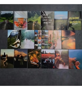 POSTER SET 27 TRAVEL TASARIM DOĞALI DUVAR KAĞIDI (Karışık)