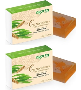Agarta El Yapımı Doğal Sabun 150GR Çay Ağacı (2 Li Set)