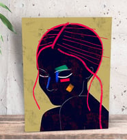 BK Gift Color Of Woman Tasarımlı Dekoratif Mini Kanvas Tablo 15x20cm-4