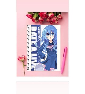 Yoshino Himekawa Anime Defter 1 Adet Özel Tasarım A4 Boyutu Telli Çizgili Defter 21*29 Cm