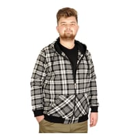 Mode XL Büyük Beden Erkek Sweatshirt Kapşonlu 20579 Antrasit
