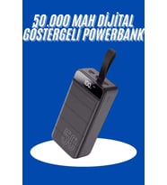50.000 Mah Dijital Göstergeli Taşınabilir 4 Portlu Hızlı
