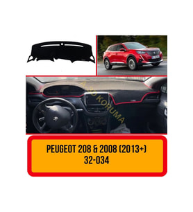 Peugeot 208 & 2008 (2013 ) Ön Gögüs / Panel / Torpido Korumasi / Kilifi / Halisi / Koruyucu / Örtüsü