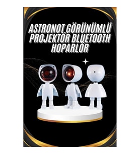 Mey İthalat® Gün Batımı Projektör Lamba Astronot Görünümlü Dekoratif Masa Lambası