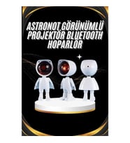 Mey İthalat® Gün Batımı Projektör Lamba Astronot Görünümlü Dekoratif Masa Lambası