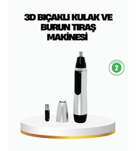 3D Bıçaklı Burun Kulak Tıraş Makinesi Pil Ile Çalışan Taşınabilir Model