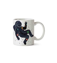 Astronot Uçan Astronot Uzay Porselen Kupa Bardak