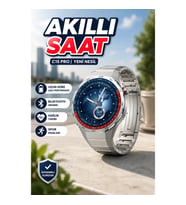 46mm Kordonlu Şarjlı Akıllı Saat Nabız Ölçerli Uyku Takipli Suya Dayanıklı