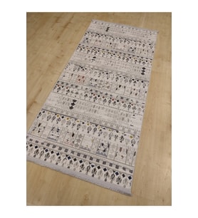 HALIMARKA K-MTT MT001A GRİ MULTİ MODERN HALI YOLLUK 97X200 CM