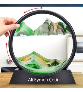 Kişiye Özel 3D Hareketli Sandscape Kum Saati Dekoratif