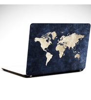 Dünya Haritası Laptop Sticker 19 inch (40,5X27CM)