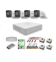 Hikvision 2mp 4 kameralı Dış ortam AHD HD-TVI Full Kamera Seti 2TB Disk