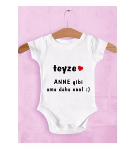 Unisex Bebek Beyaz Teyzeye Özel Zıbın