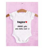 Unisex Bebek Beyaz Teyzeye Özel Zıbın