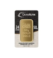 AgaKulche 50 gr 995 24 Ayar İAR Külçe Altın