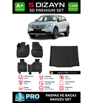 Honda HR-V 3D Pro Havuzlu Paspas ve Bagaj Havuzu Seti (2'li SET) 2020 Üzeri A+ Kalite