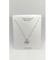 Odette Silver Renk Taşlı Kuğu Çıtır Kolye (40+5 cm)