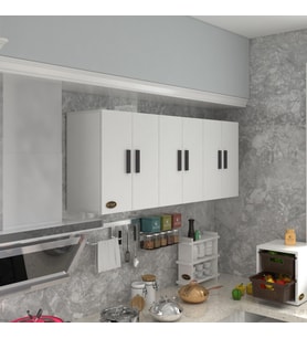 Kenzlife hazır mutfak zanobi byz 060*180*32 mutfak banyo dolabı kapaklı raflı (Karışık)
