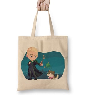 Harry Potter Draco And Kitten Bez Çanta Uzun Saplı
