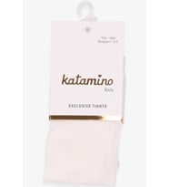 Katamino Kız Çocuk Külotlu Çorap Düz Renk 5-6-11-12 Yaş, Ekru