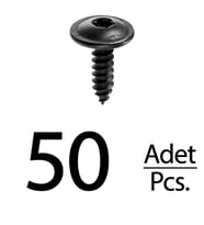 Volkswagen Golf Passat Beetle Cabrio Torx (Tork) için Davlumbaz Vida - 50 Adet