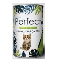 Perfect Kitten Chicken Tavuk Eti Parçacıklı Yavru Kedi Konservesi 400 Gr