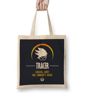 Tracer Cheers Love Overwatch Bez Çanta Uzun Saplı
