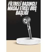 Duş Başlığı Profesyonel Masaj Başlıklı 3 Modlu Yeni Nesil Masaj Uçlu Su Tasarruflu