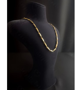 Melon Zincir Gold Çelik Kolye  Allure Serisi
