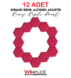12 ADET ALTIGEN AKUSTİK KUMAŞ KAPLI PANEL-17x20CM