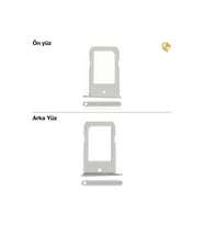 Samsung Galaxy S6 Edge Sim İç Yuvası Tekli Gümüş Sim yuvası sim tepsisi sim aparatı yeni sim yuvası tekli sim tepsisi sim çekmecesi