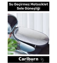 Özel Üretim Pratik Hafif Su Geçirmez Sızdırmaz Motosiklet Sele Koruma Güneşliği - 60 cm x 35 cm