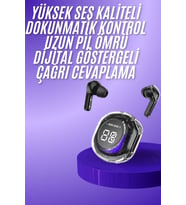 Yeni Nesil Bluetooth Kulaklık Dijital Göstergeli Gaming Dokunmatik 5.3 Kablosuz