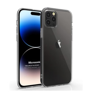 Microsonic Apple iPhone 14 Pro Kılıf Transparent Soft Beyaz (Renksiz)