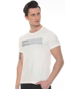 Erkek One Nıne Baskılı T-shirt (Ekru)